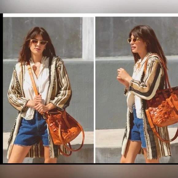 NWT Bed Stu Leather Rachel Shoulder Crossbody Bag Pecan DD Retail $345 - Picture 15 of 15